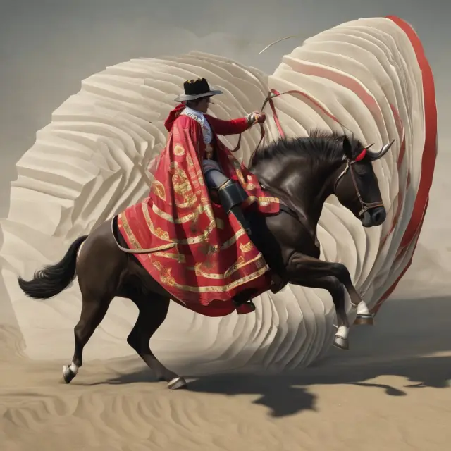 Bullish bullfighters protect Fibonacci support levels from bear attacks, symbolizing the importance of these price thresholds in identifying potential buy opportunities
