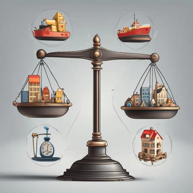 An image of a balance scale displaying various industries on one side and different surety bonds on the other, emphasizing the importance of selecting appropriate bonds based on industry regulations.