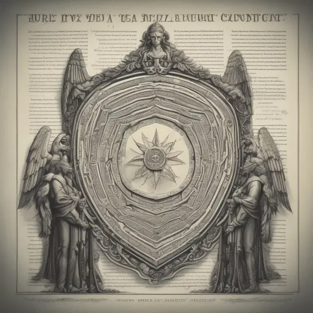 A shield made of three entities - obligor, obligee, and surety - symbolizing their roles in a surety bond agreement: protecting against contractual obligations and regulatory risks.