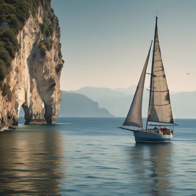 Sailboat faces headwinds, representing competition and economic conditions hindering its SGR in a body of water symbolizing the market.