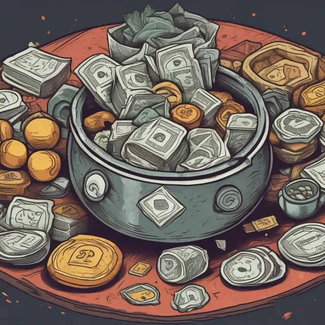 A melting pot contains representations of interest rate, commodity, currency, debt-equity, and total return swaps.