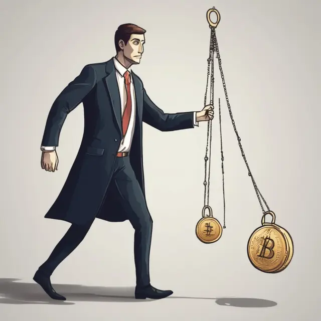 A pendulum consisting of floating and fixed legs in an interest rate swap arrangement.