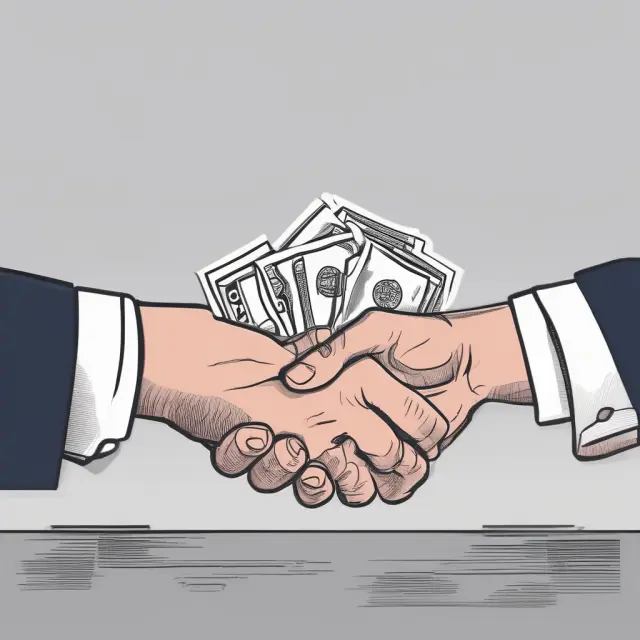 Two hands symbolizing investors exchanging swaptions: a payer swaption and a receiver swaption