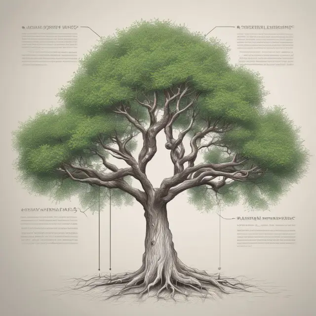 Visualization of Swaptions and Forward Rate Agreements as branches on a swap agreement tree, illustrating their differences and uses in managing interest rate risk