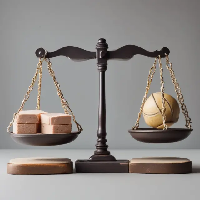 Scales displaying sweat equity bricks symbolizing tax savings for homeowners and businesses