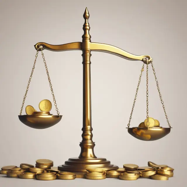 Gold coins symbolizing money flowing between a checking account and investment options, emphasizing the FAQ section on sweep accounts