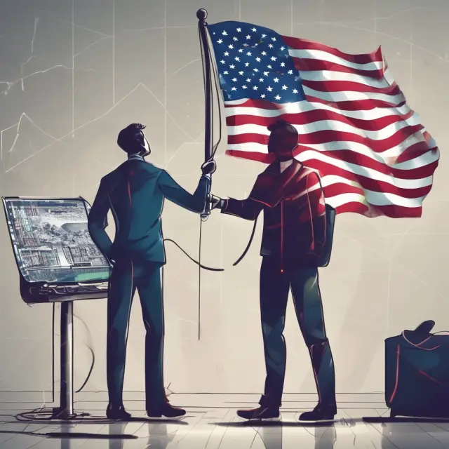 Swing trader studying bullish flag pattern in Apple