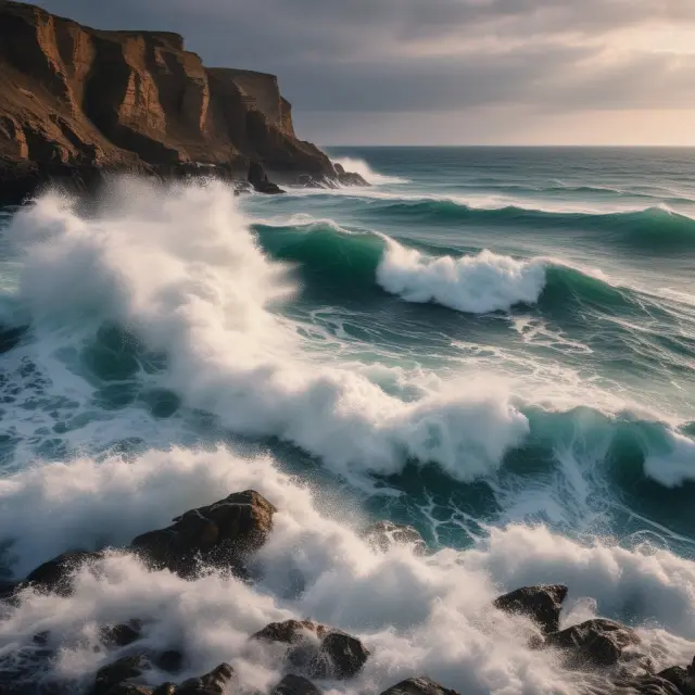 Waves representing LIBOR crashing onto a cliff with various rocks symbolizing different syndicated loans