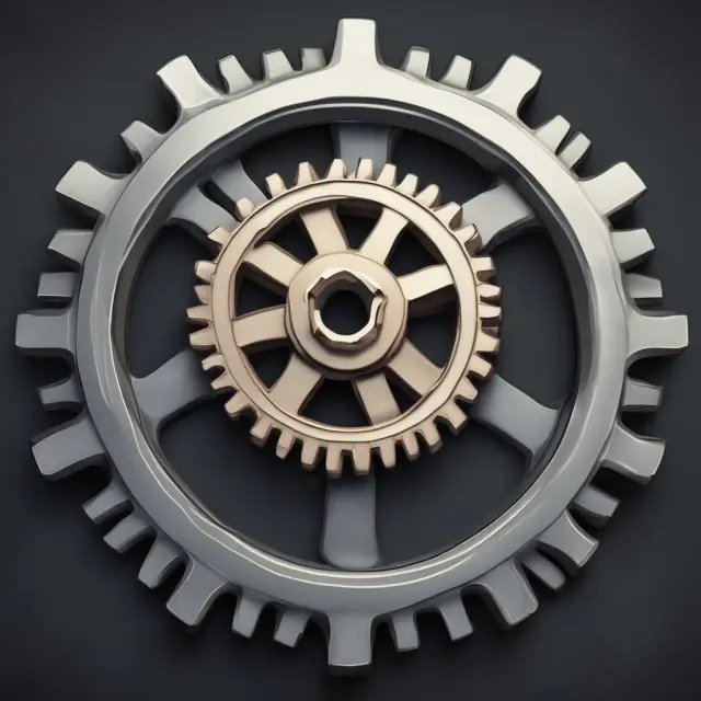 Image of two gears merging together to create a more efficient and effective business operation