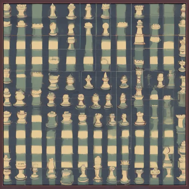 A synthetic long and short options positions on a chessboard representing bullish and bearish investment strategies.