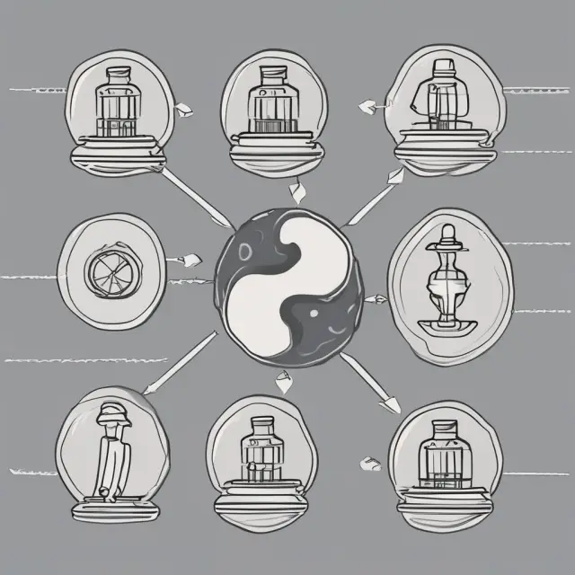 Two scales symbolizing regulatory oversight balanced between complex synthetic financial instruments, representing compliance considerations.