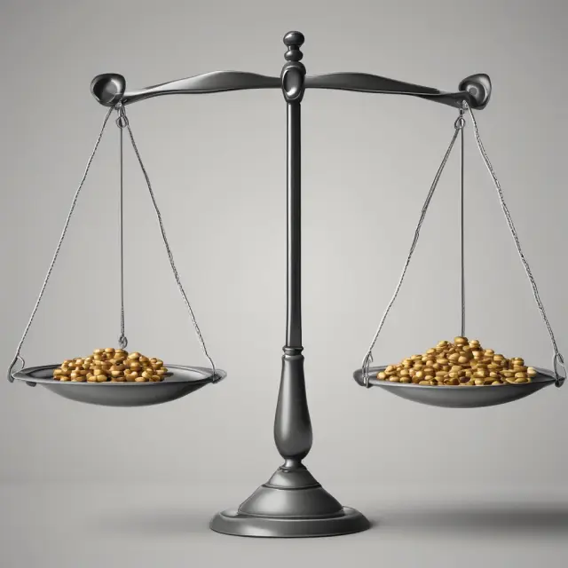 A scale with one pan labeled 