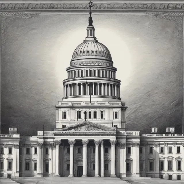 Image of Dodd-Frank Act guardians shielding a vulnerable economy from the storm, symbolizing regulatory protection against systemic risks.