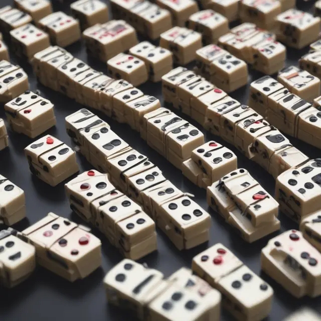 Interconnected institutions depicted as dominos, illustrating the potential for a single event to trigger a cascading effect throughout the economy