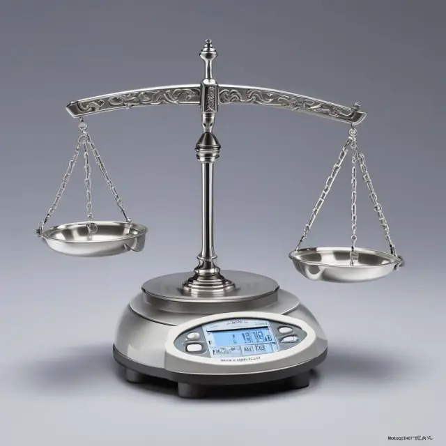 Scales with T-accounts balanced, representing accurate preparation of adjusting entries in accounting.