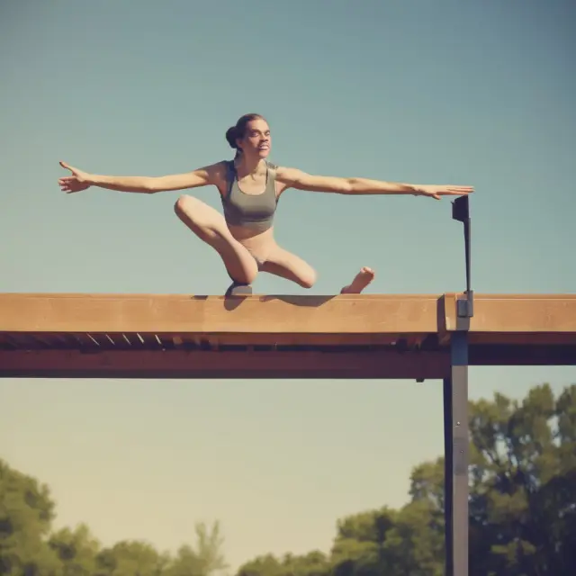 T-Tests on a balance beam: Investors assessing portfolio performance (weights), stock price trends, and interest rate shifts.