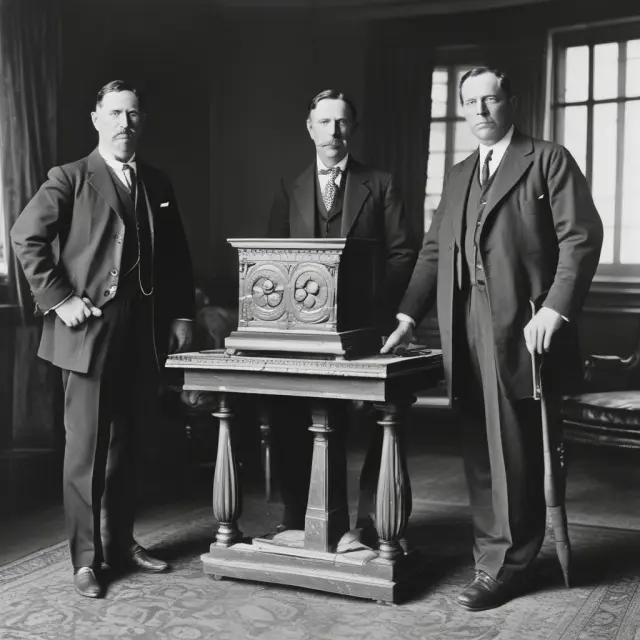 A balance scale with labor rights on one side and union power on the other, symbolizing Taft-Hartley