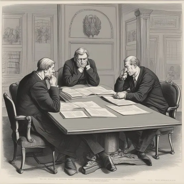 Lawyers discussing tag-along rights at a table, depicting legal considerations for minority shareholders.