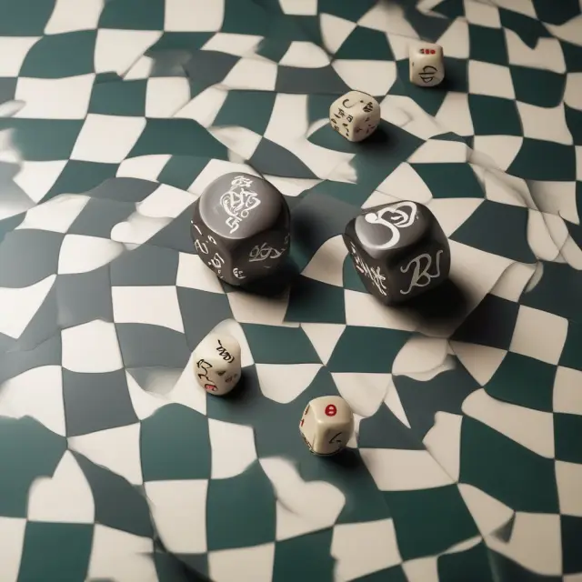 Two dice labeled