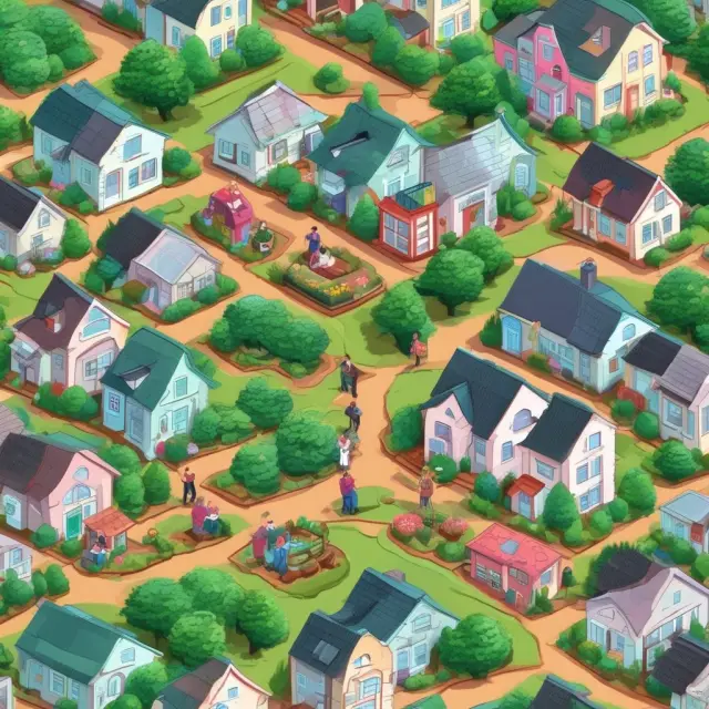 Diverse garden illustrates real estate developers, individuals, and businesses growing through take-out loans