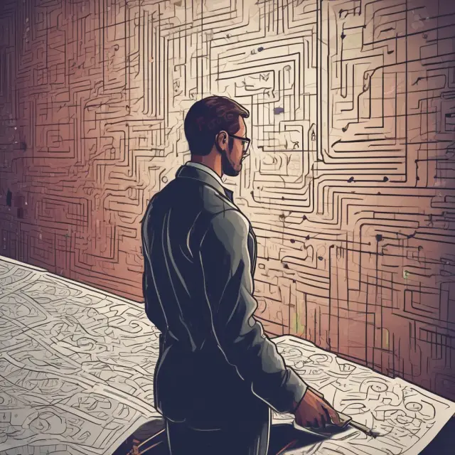 Trader examining chart patterns for accurate profit target determination