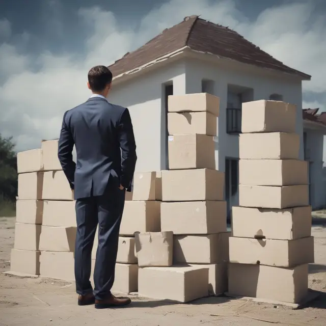 Seller protected by take-or-pay provisions, depicted as a foundation for stability in a rocky business landscape
