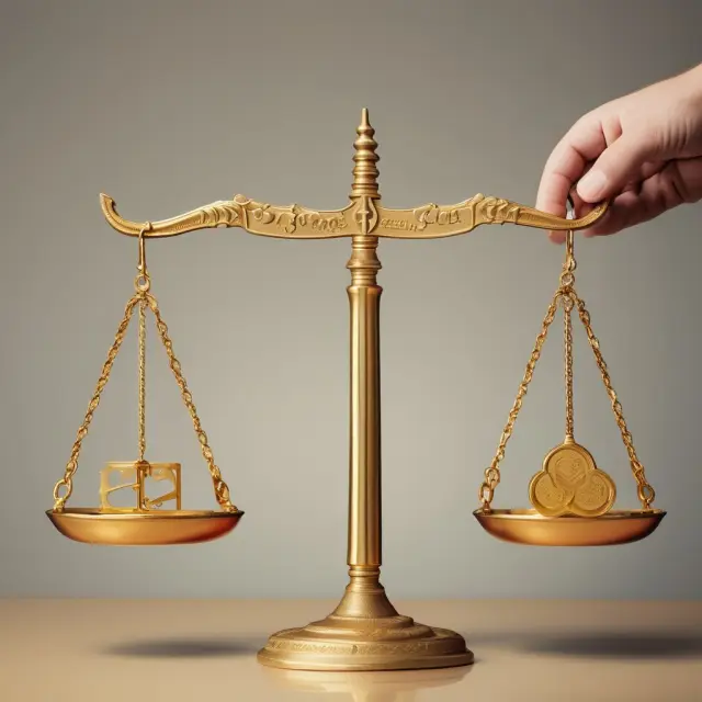 A golden scale balances physical and non-physical assets to represent Tangible Common Equity.