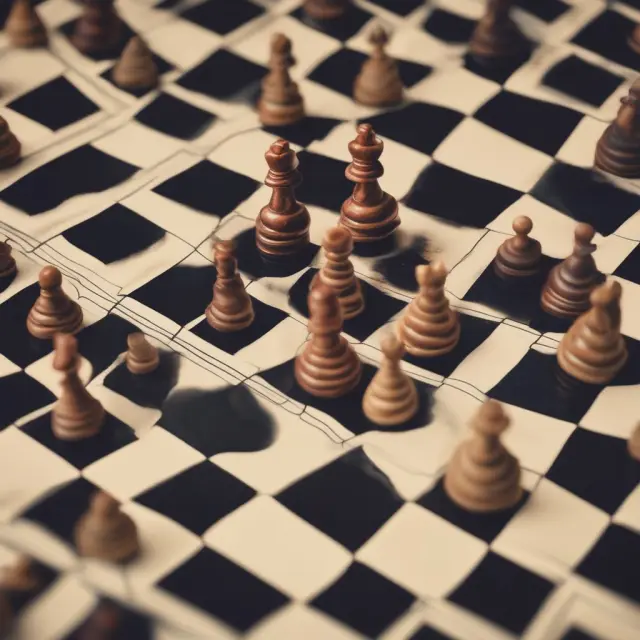 Regulator examines TCE components like common shares, preferred shares, retained earnings, and deferred tax assets on a chessboard to evaluate financial institution