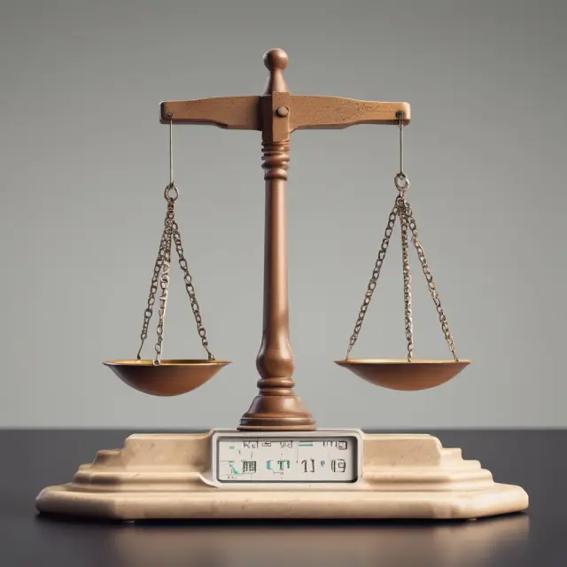 Scales comparing intangible assets to total tangible equity (TCE), representing the TCE ratio analysis between companies