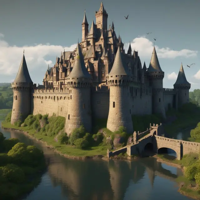 Fortress made of tangible assets with an intangible moat, illustrating tangible common equity evaluation.