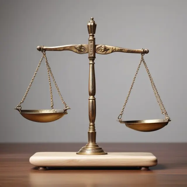 Scale weighing tangible assets against liabilities and intangibles, emphasizing a company