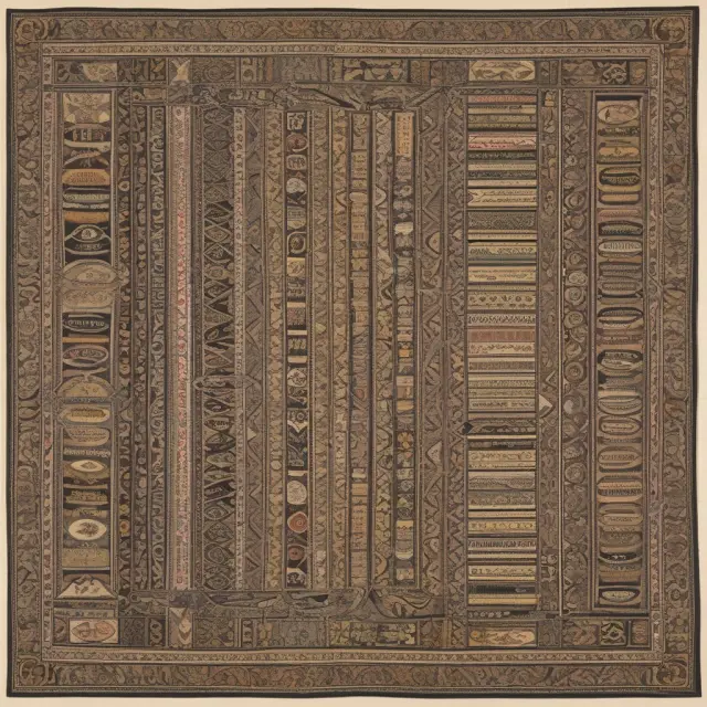 Tapestry illustrating the transformation of traditional tape reading techniques into modern order book analysis