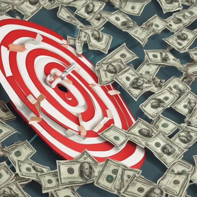 Image of a time capsule containing various assets - stocks, bonds, and cash - representing target-date funds