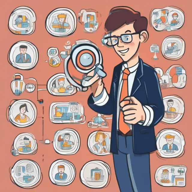 Business strategist examining diverse customer segments to design tailor-made products