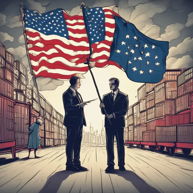 Image of governments wielding tariffs as shields or swords to protect industries and assert diplomatic power