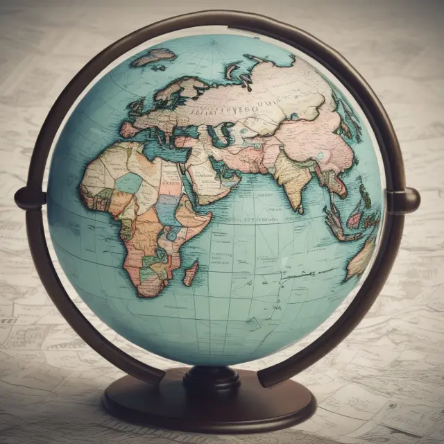 Imagery of a globe where tariffs create shifting tides affecting various investment assets such as stocks, bonds, currencies, and trade flows