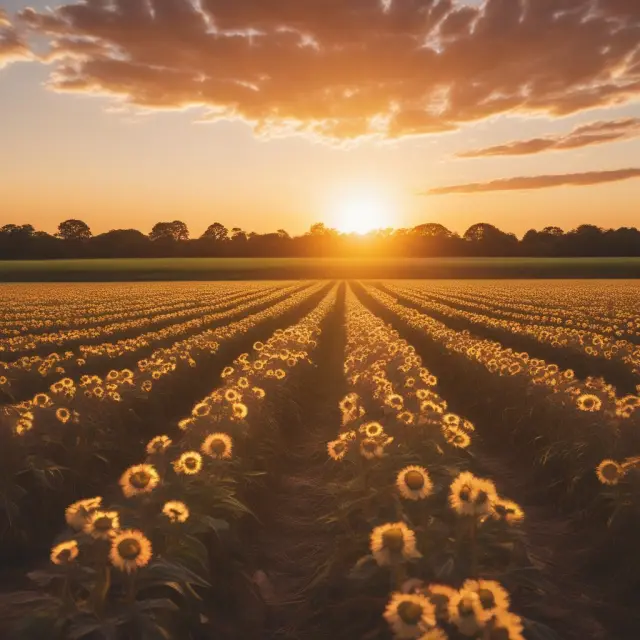 A golden sun sets over a field of IRAs and 401ks as retirees plant new seeds, illustrating the Secure Act