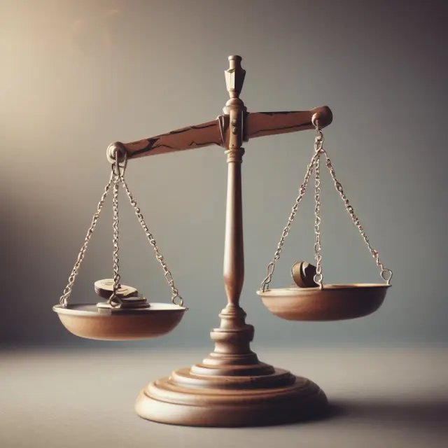 People holding scales labeled 