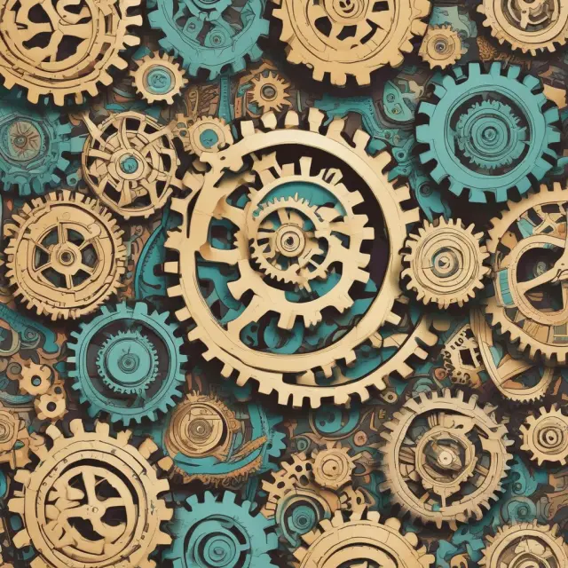 A mechanism with gears representing mortgage, student loan, investment, and business loan interest working together for tax savings
