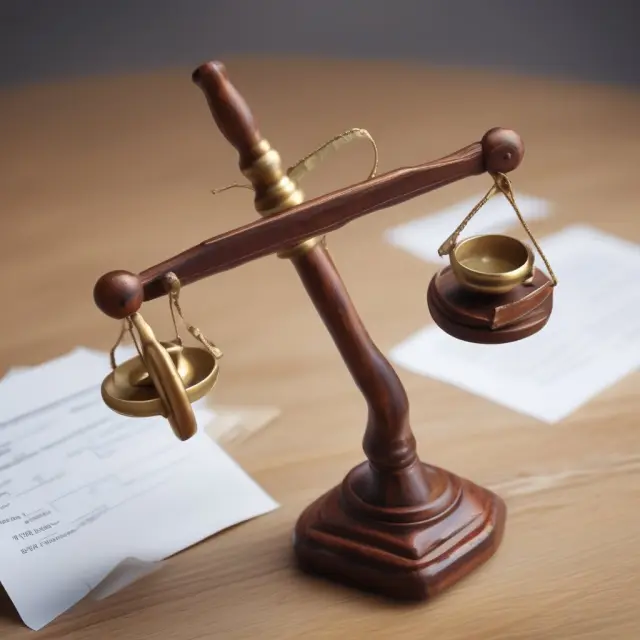 See-saw image with tax deed auction gavel balancing potential risks, rewards, and market conditions.