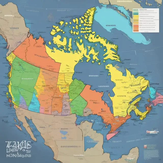 A Canadian map transforming with expanding TFSA contribution zones, signifying the evolution and growth of this essential savings tool.