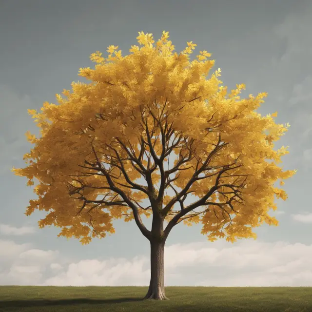 Golden TFSA leaves on a tree, representing tax-free savings and growth