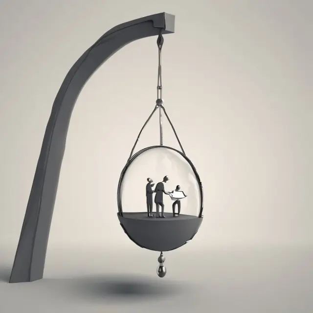 Tax policy pendulum symbolizing economic cycles affecting tax revenues and the tax-to-GDP ratio