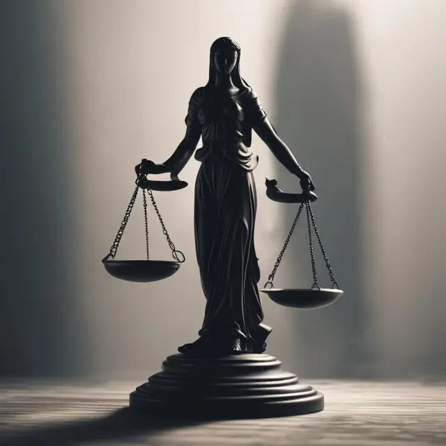Justice Scales represent tax avoidance with legal strategies while a shadowy figure conceals tax evasion