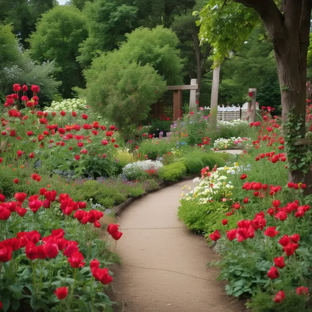 Three vibrant flowers representing the Bill & Melinda Gates Foundation, Salvation Army, and Red Cross flourishing in a tax-exempt garden