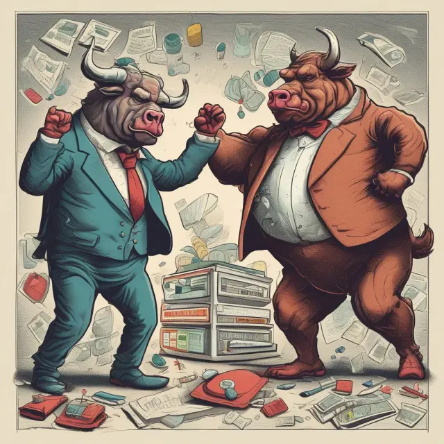 Tax incidence visualized as a bull (higher taxes) and bear (lower taxes) engaging with elastic goods like luxury cars and inelastic goods such as prescription drugs