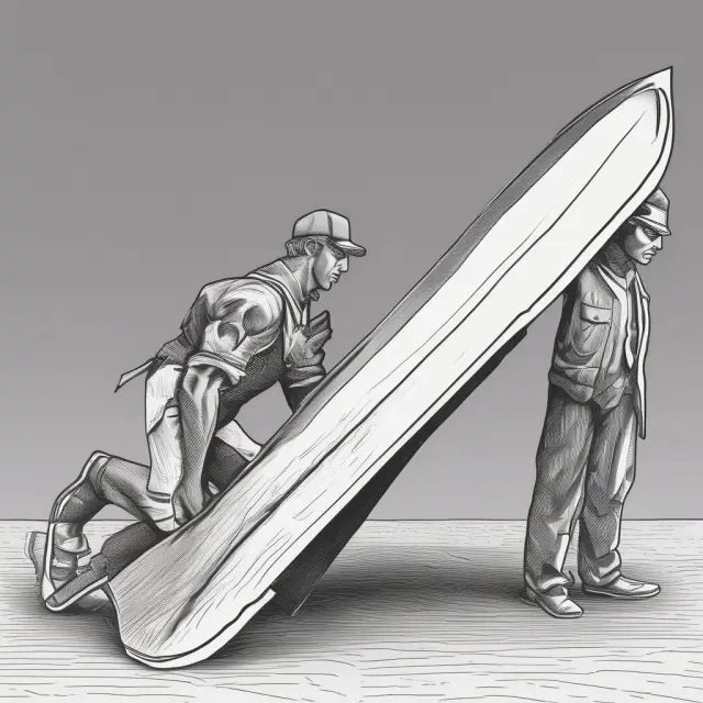 An image of a tax wedge symbolized as a double-edged sword, emphasizing its influence on labor markets and investments