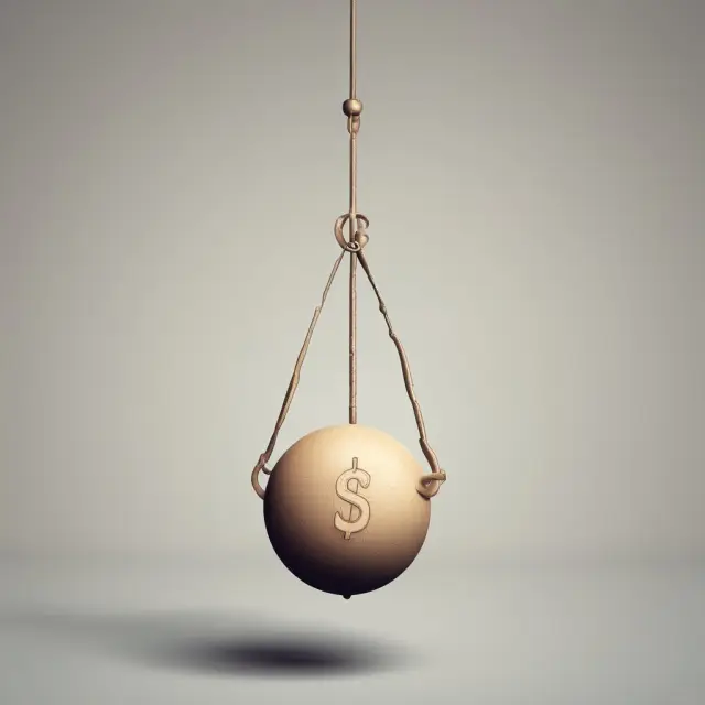 A pendulum illustrating the fluctuations in the Social Security taxable wage base over time
