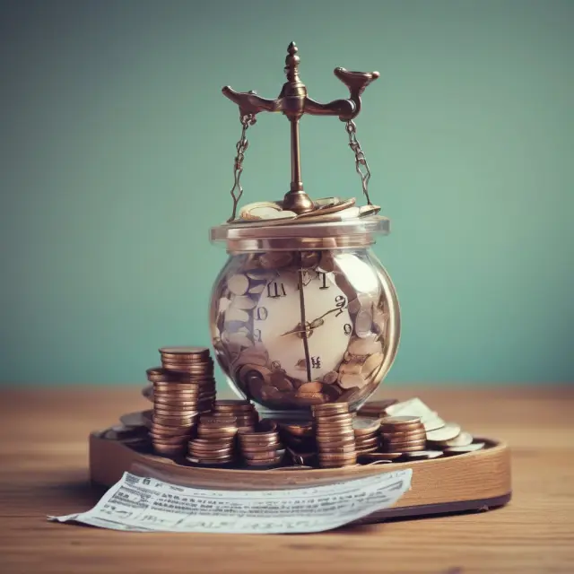 Scale tilting right with tax credits, illustrating savings and positive cash flow for investors