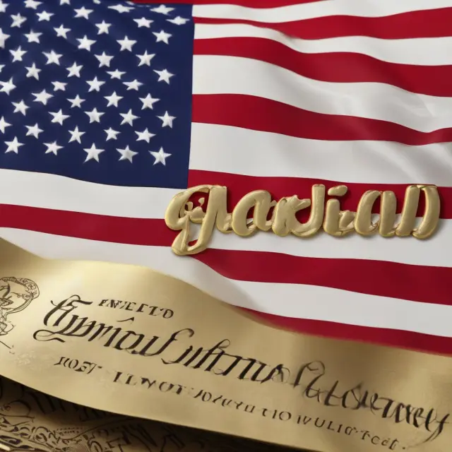 American flag made of muni bonds and golden script outlining tax-exempt status